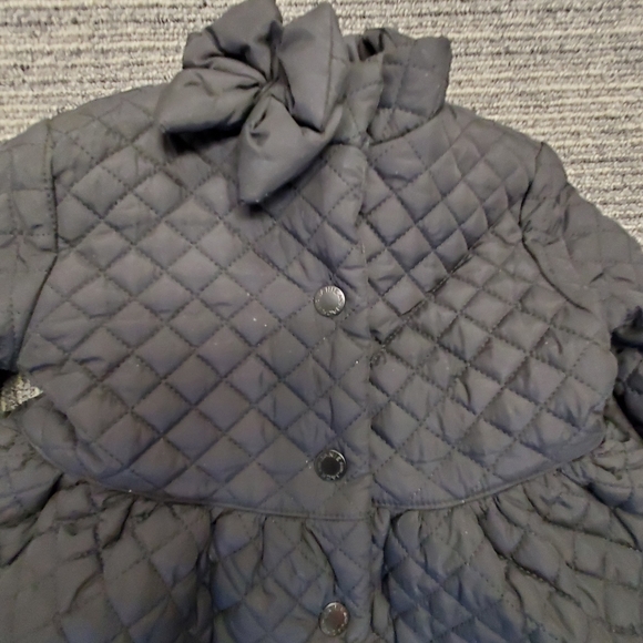 Janie and Jack Quilted Jacket with Bow sz 18-24 mo - Picture 3 of 5